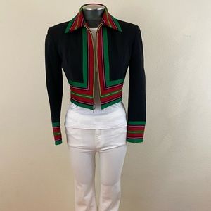 *RARE* Vintage Emanuel Ungaro Crop Matador Jacket
